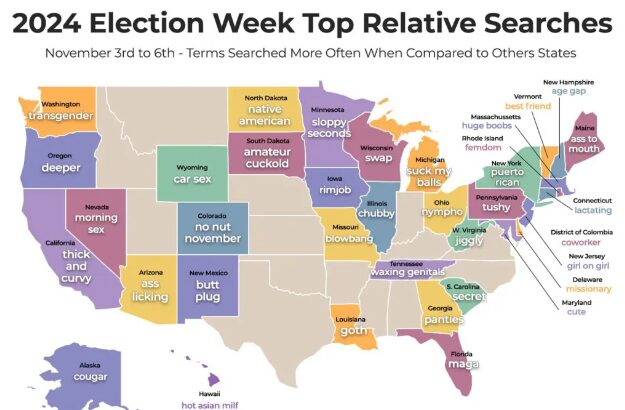 Pornhub search terms by state.